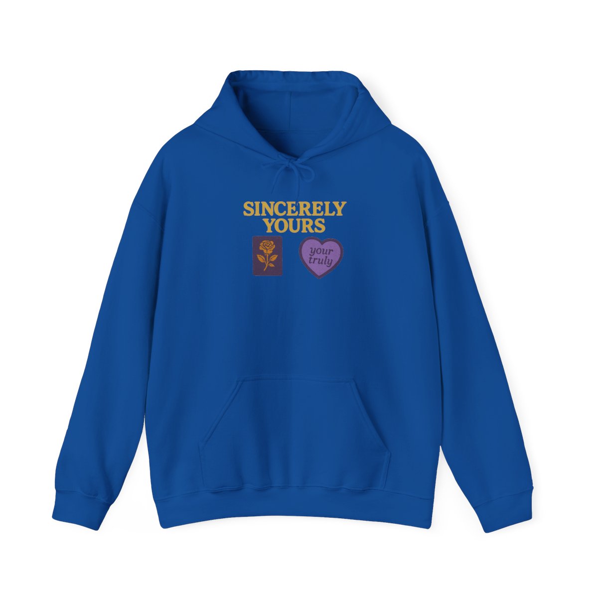 Sincerely Yours Embroidered Patches Hoodie - alternate angle 4, merchandise
