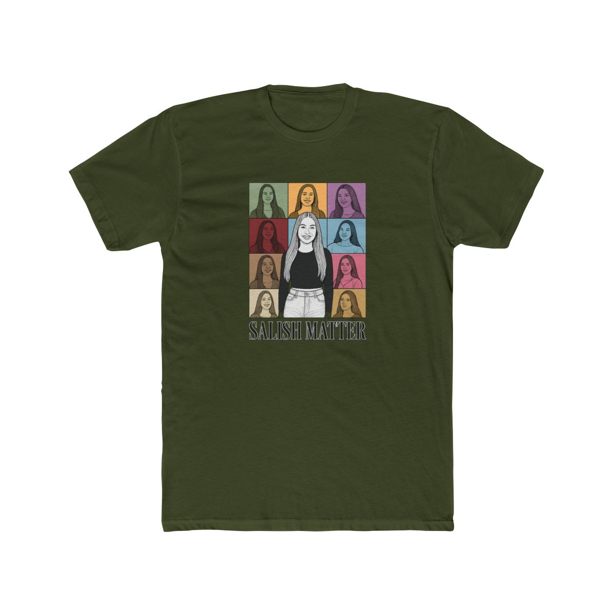 Salish Matter Pop Art Collage T Shirt - alternate angle 5, merchandise