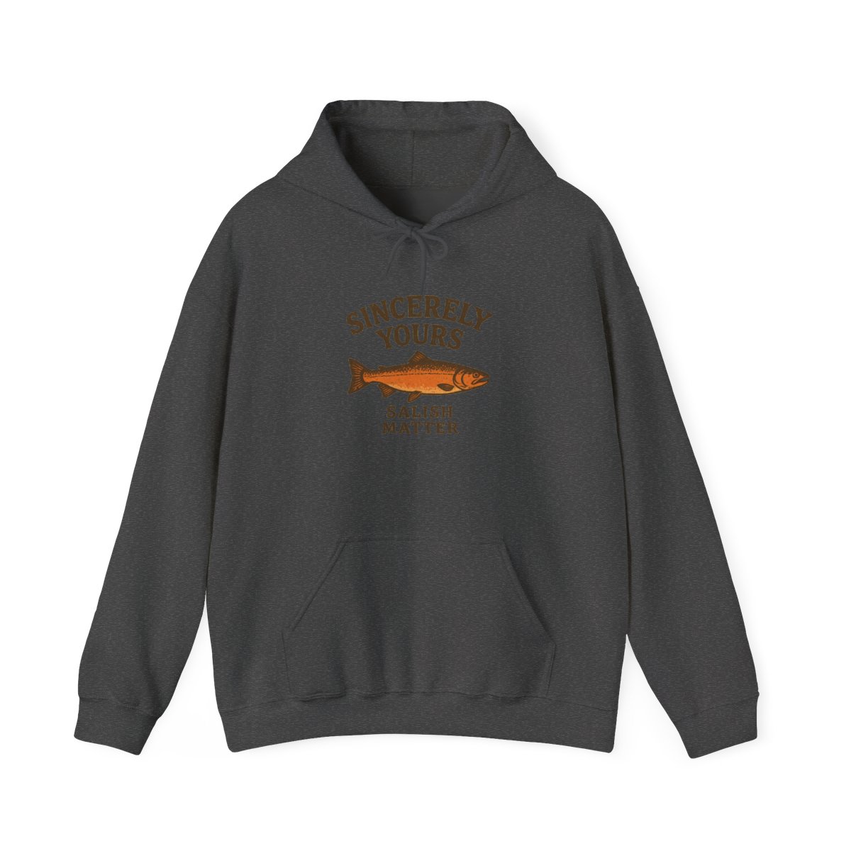 Sincerely Yours Salish Matter Minimalist Pullover Hoodie - PNW Heritage Gift - alternate angle 3, merchandise