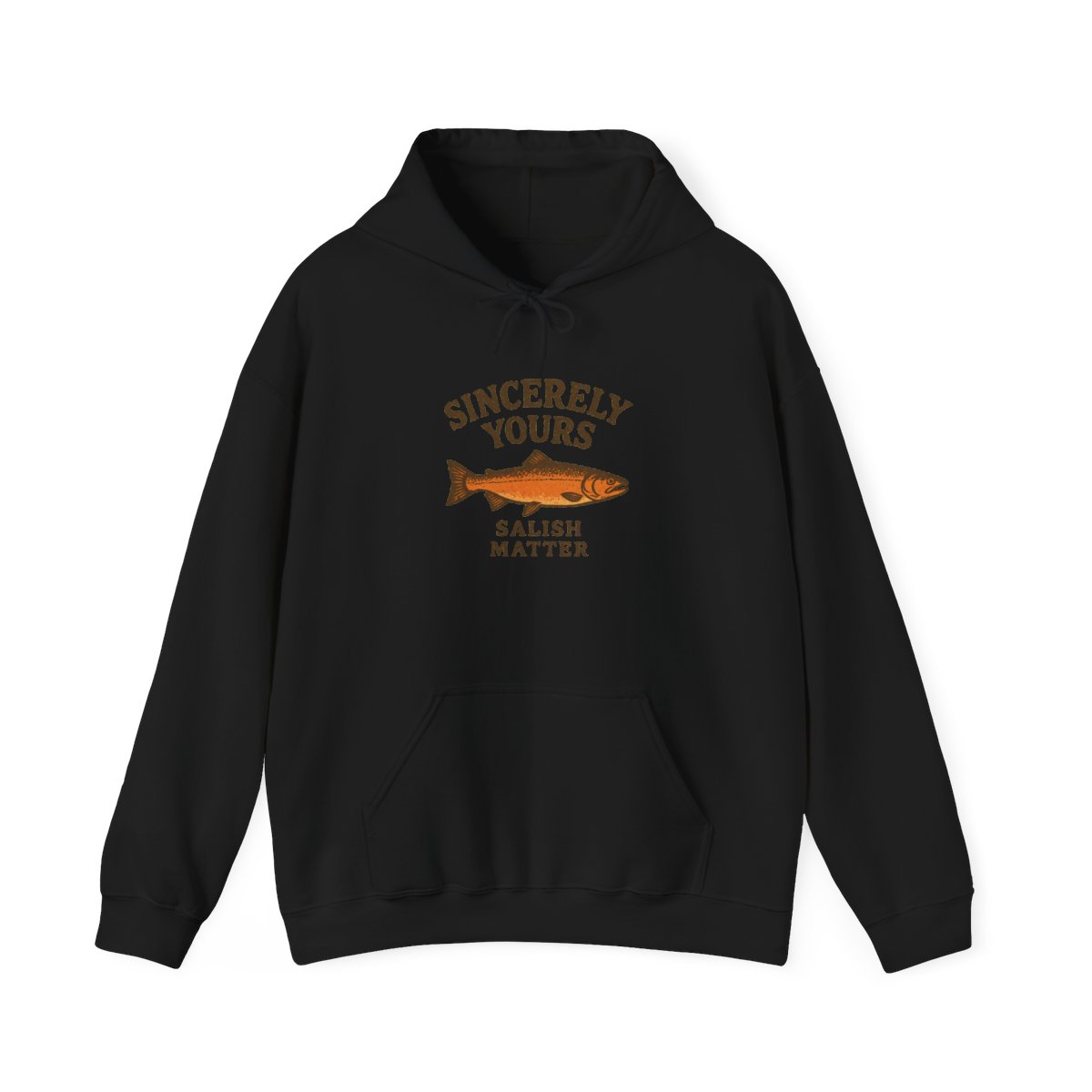 Sincerely Yours Salish Matter Minimalist Pullover Hoodie - PNW Heritage Gift