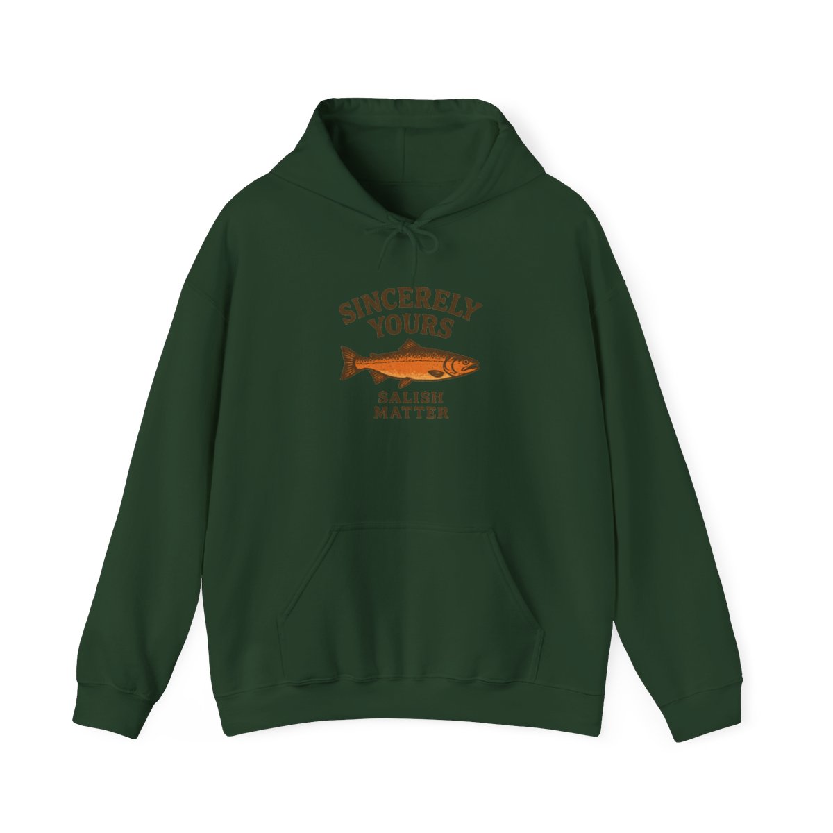 Sincerely Yours Salish Matter Minimalist Pullover Hoodie - PNW Heritage Gift - alternate angle 5, merchandise