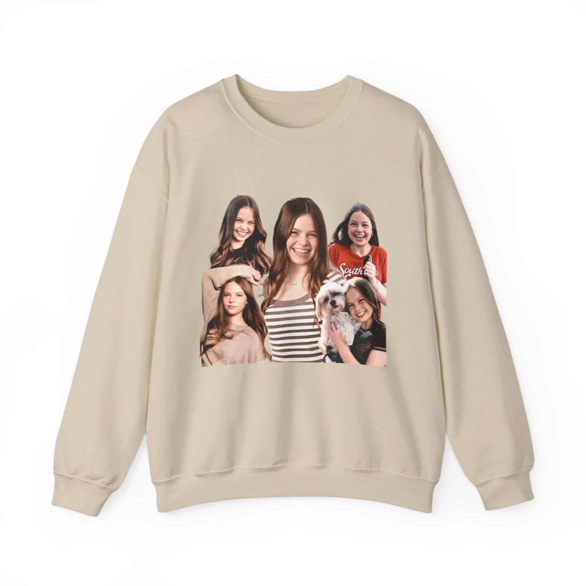Dark grey Sweatshirts with a pink and silver gradient graphic that reads "SALISH Matter". The graphic includes multiple images of a person. The shirt has short sleeves and a crew neck - alternate angle 4, merchandise
