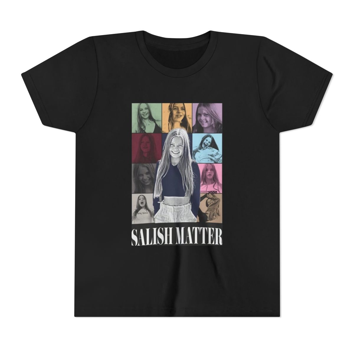 Salish Matter Pop Art Collage Kids T Shirt