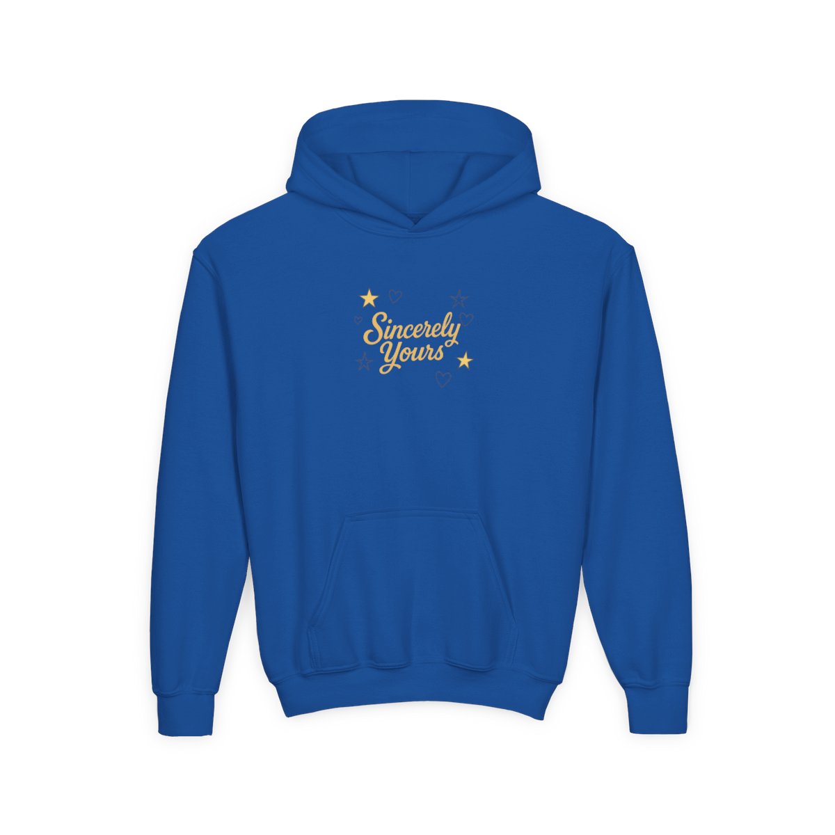 Sincerely Yours Stars and Hearts Kids Hoodie - alternate angle 5, merchandise