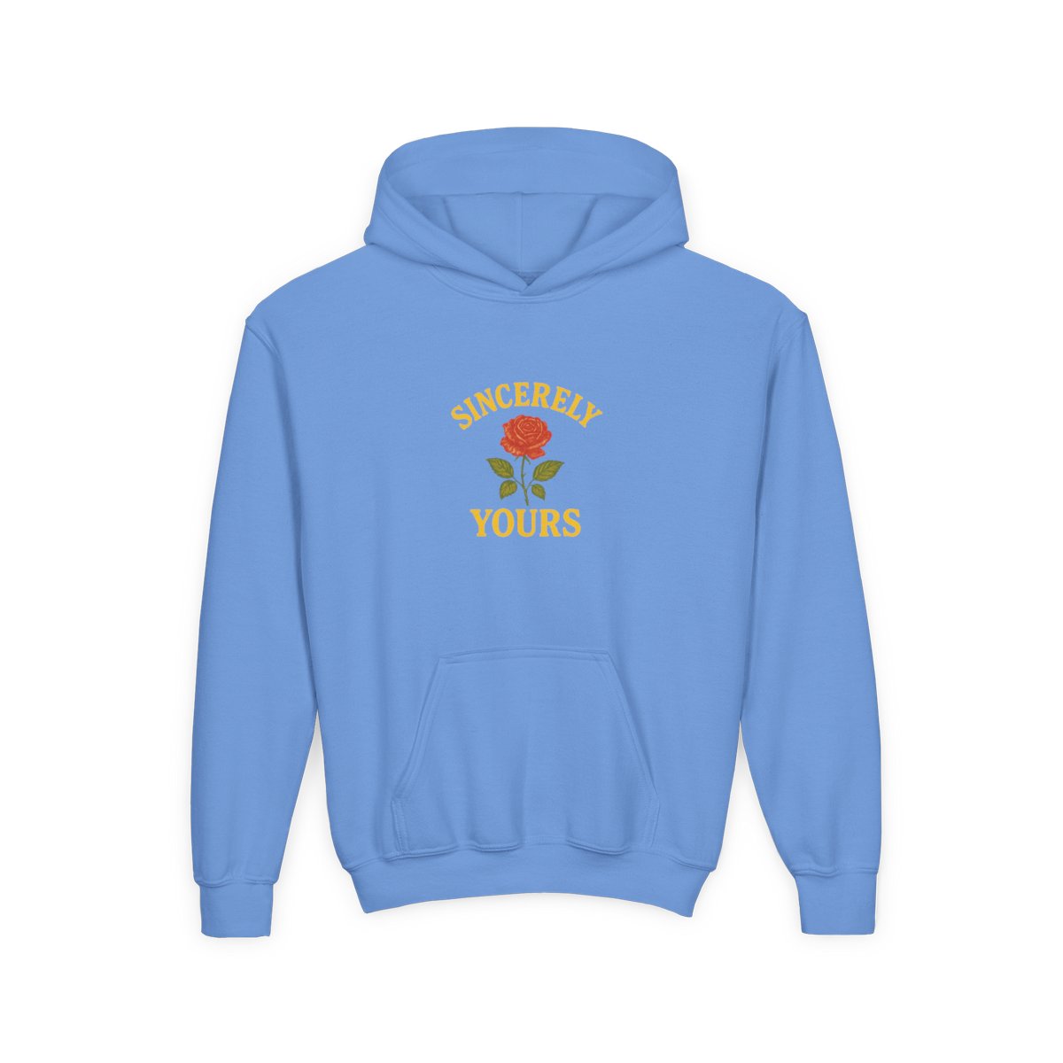 Salish Matter Sincerely Yours Punny Yellow Kids Hoodie - alternate angle 5, merchandise