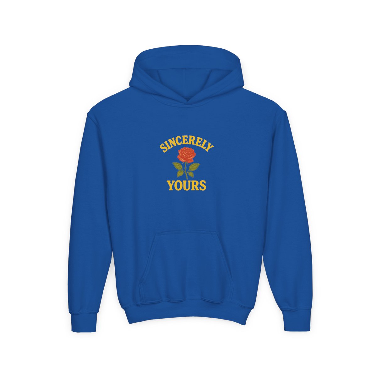 Salish Matter Sincerely Yours Punny Yellow Kids Hoodie - alternate angle 5, merchandise