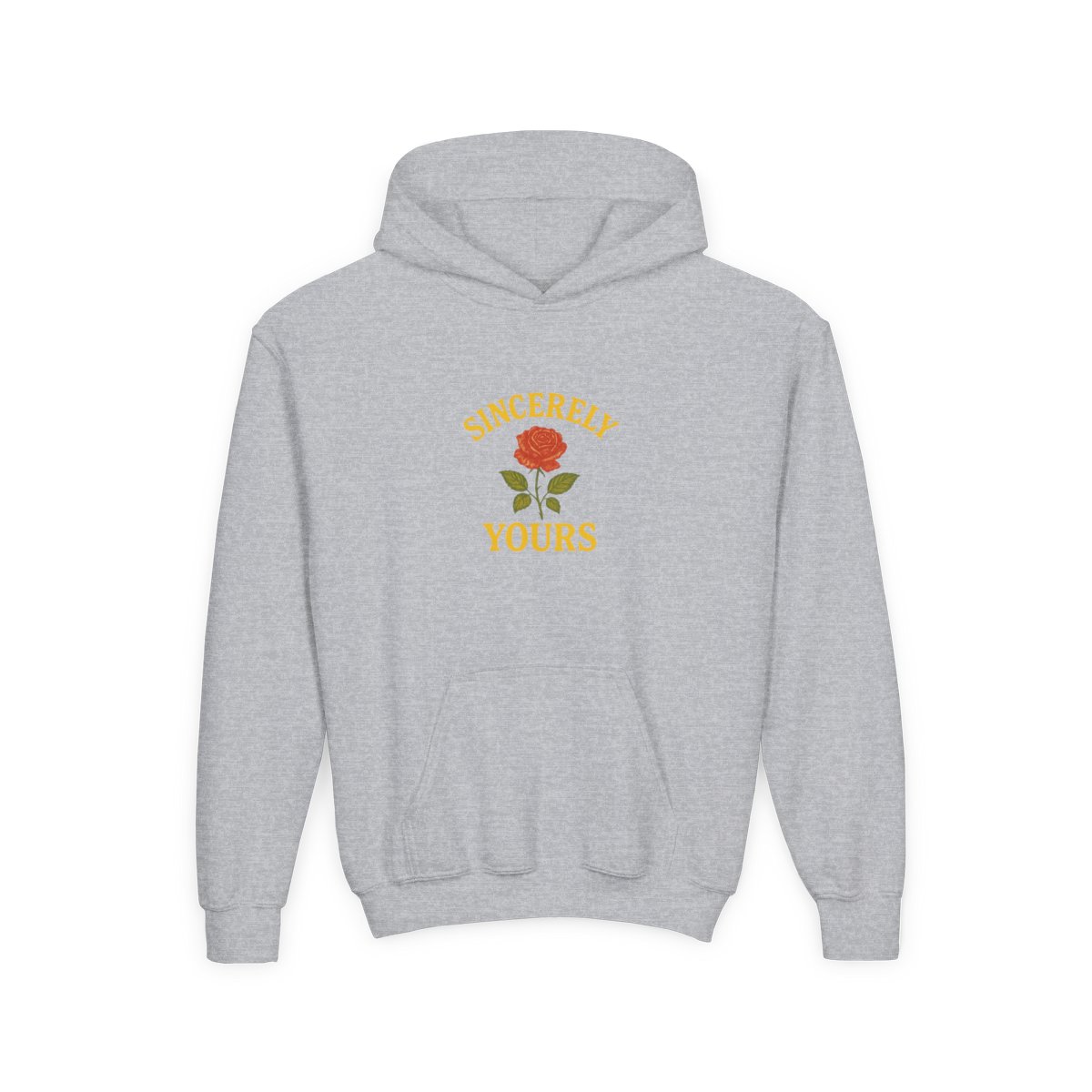 Salish Matter Sincerely Yours Punny Yellow Kids Hoodie - alternate angle 2, merchandise