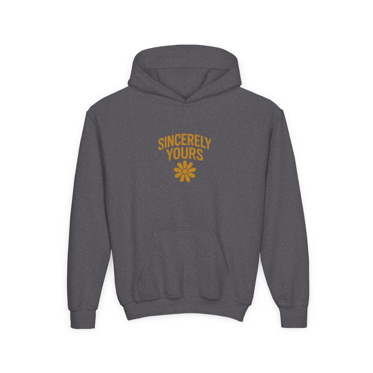 Salish Matter Sincerely Yours Bold Yellow Kids Hoodie - Indie Artist Gift - alternate angle 2, merchandise